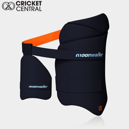 blue with orange straps thigh pads for cricket from Monnwalkr
