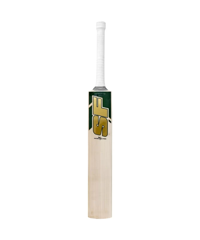 Golden and green sticker SF Incredible 7500 Cricket Bat
